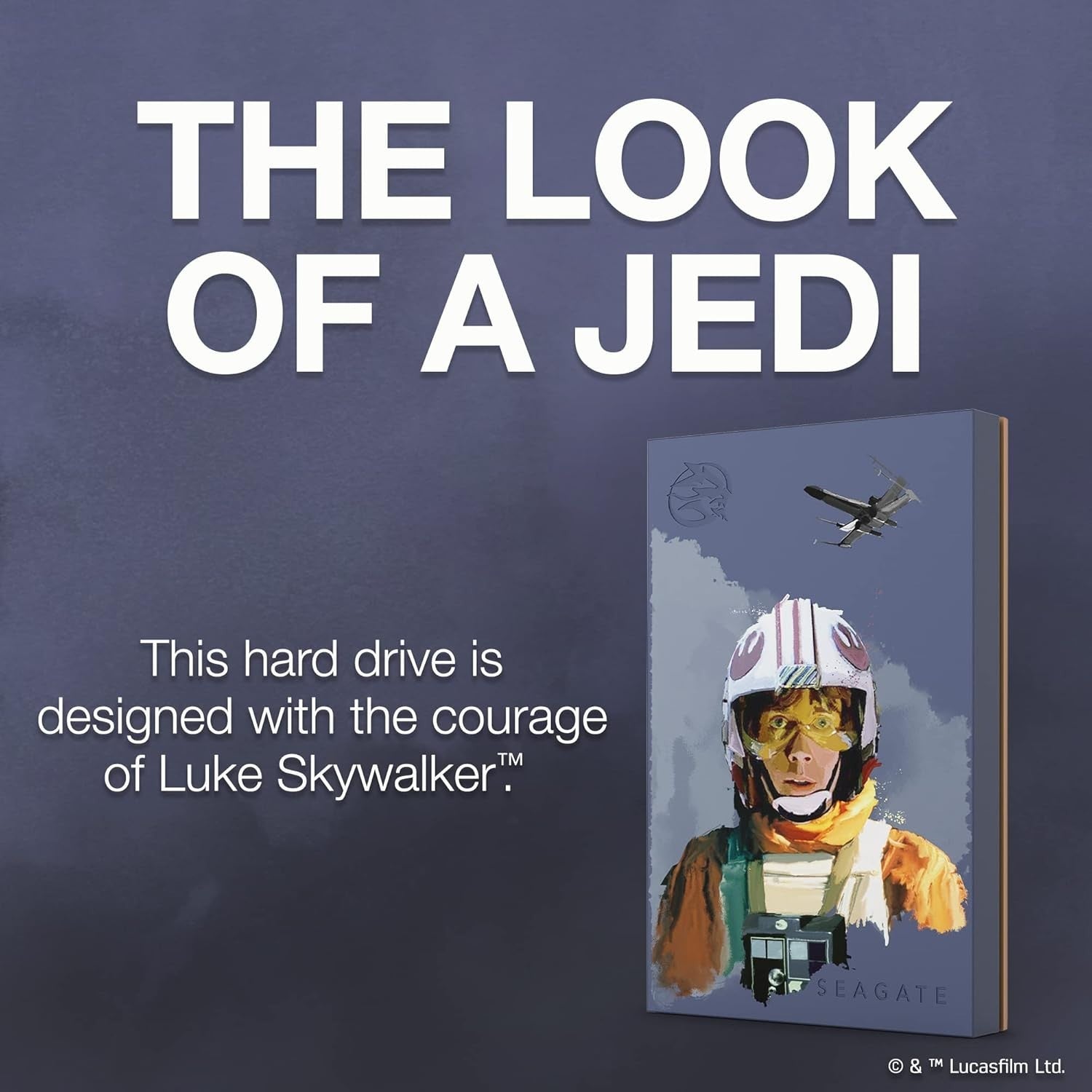 Seagate FireCuda External Gaming Hard Drive 2TB Portable StarWars Luke Skywalker