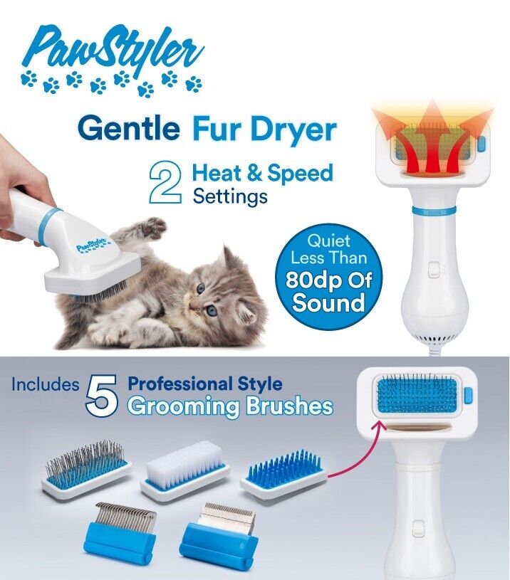 Paw Styler The Ultimate 5-in-1 Pet Grooming Kit and Dryer As Seen On Tv