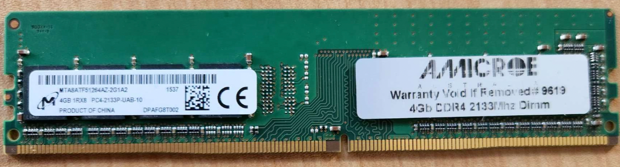 Amicroe 4GB DDR4 2133Mhz Desktop Memory Ram