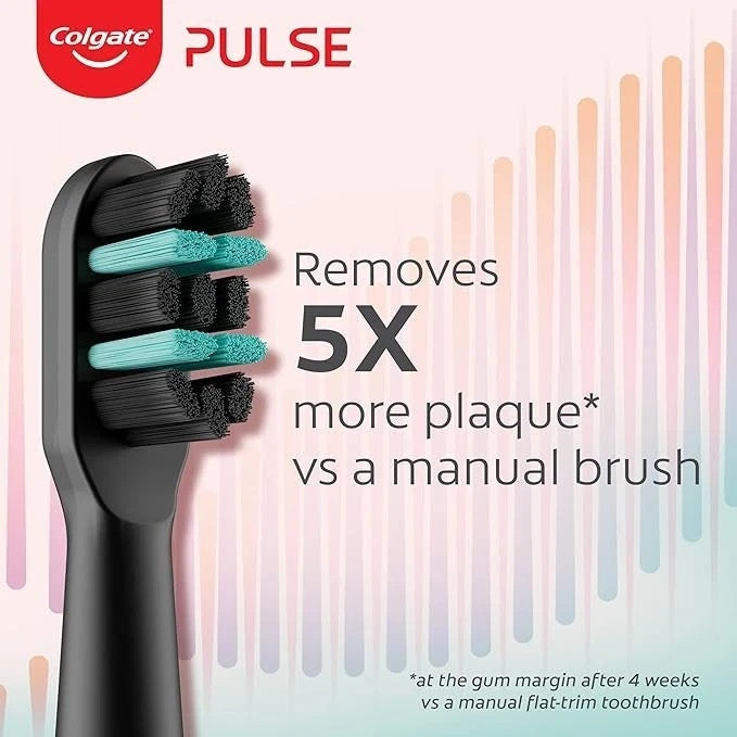 Colgate Pulse Deep Clean Electric Toothbrush Brush Head Refills, 4 Pack