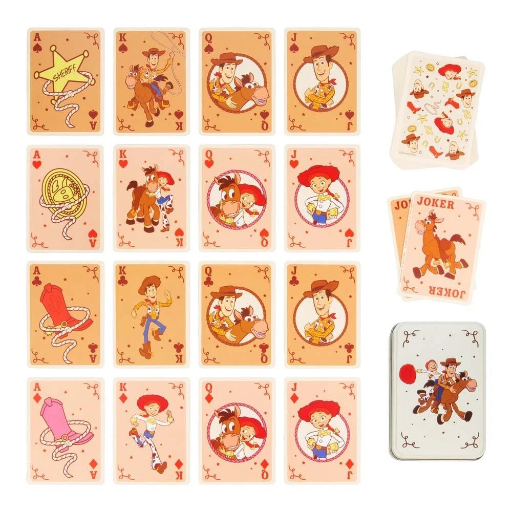 Pixar Toy Story Woody Jessie Poker Size Standard Playing Cards Tin 1 2 3 4 5
