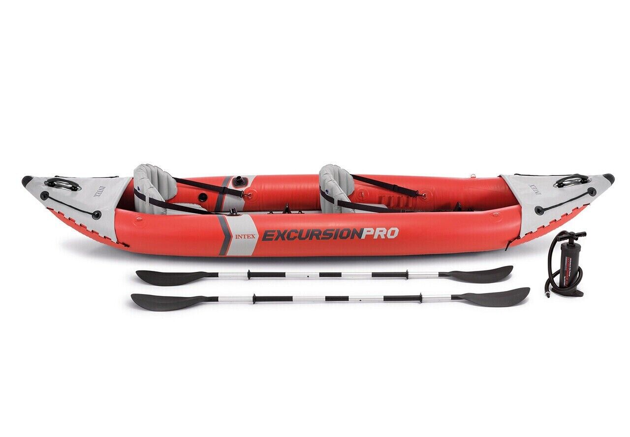 Genuine Intex Excursion Pro K2 Kayak Canoe River Lake Boat Oars Inflatable 68309