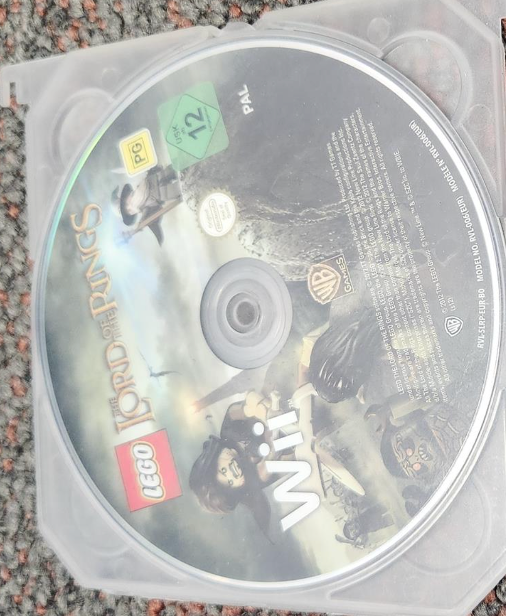 Lego The Lord of the Rings Wii Game Disc Only
