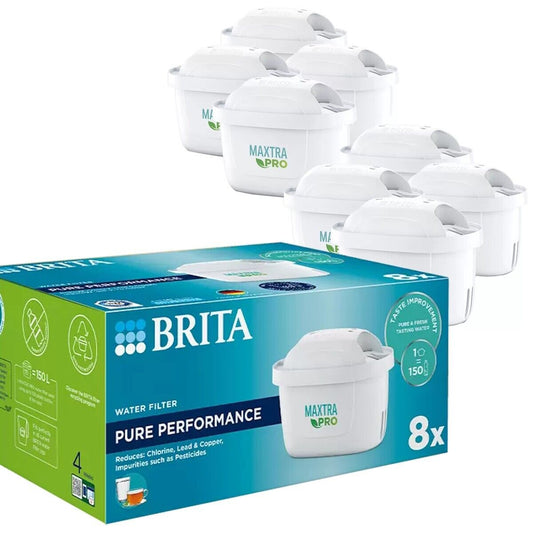BRITA MAXTRA Pro 8 Pack Pure Performance Filter Refill Replacement Cartridges
