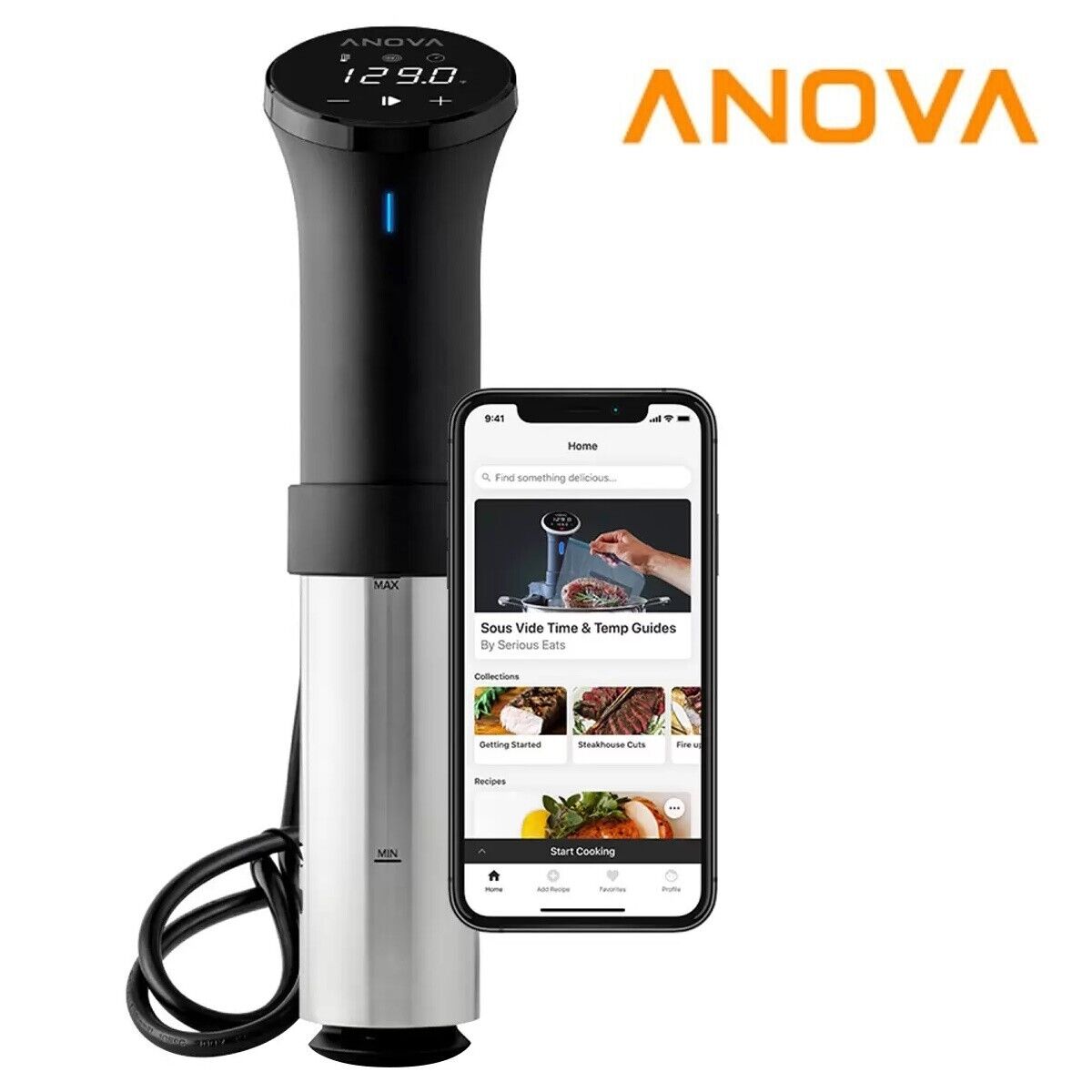 Anova Culinary Precision Sous Vide Cooker with Wi-Fi 1000W