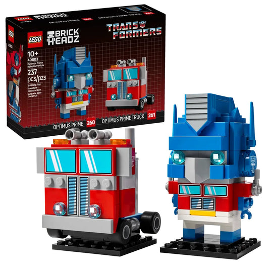Lego 40803 Brickheadz Optimus Prime Robot & Vehicle New And Sealed