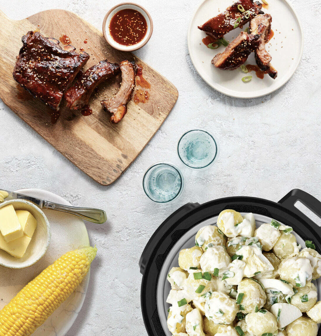 Instant Pot Duo Gourmet 9 in 1 Multi Use Electric Pressure Cooker 5.7L Silver