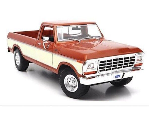 MAISTO 1:18 BLUE 1979 FORD F150 PICK-UP TRUCK DIECAST CAR MODEL BLUE BROWN