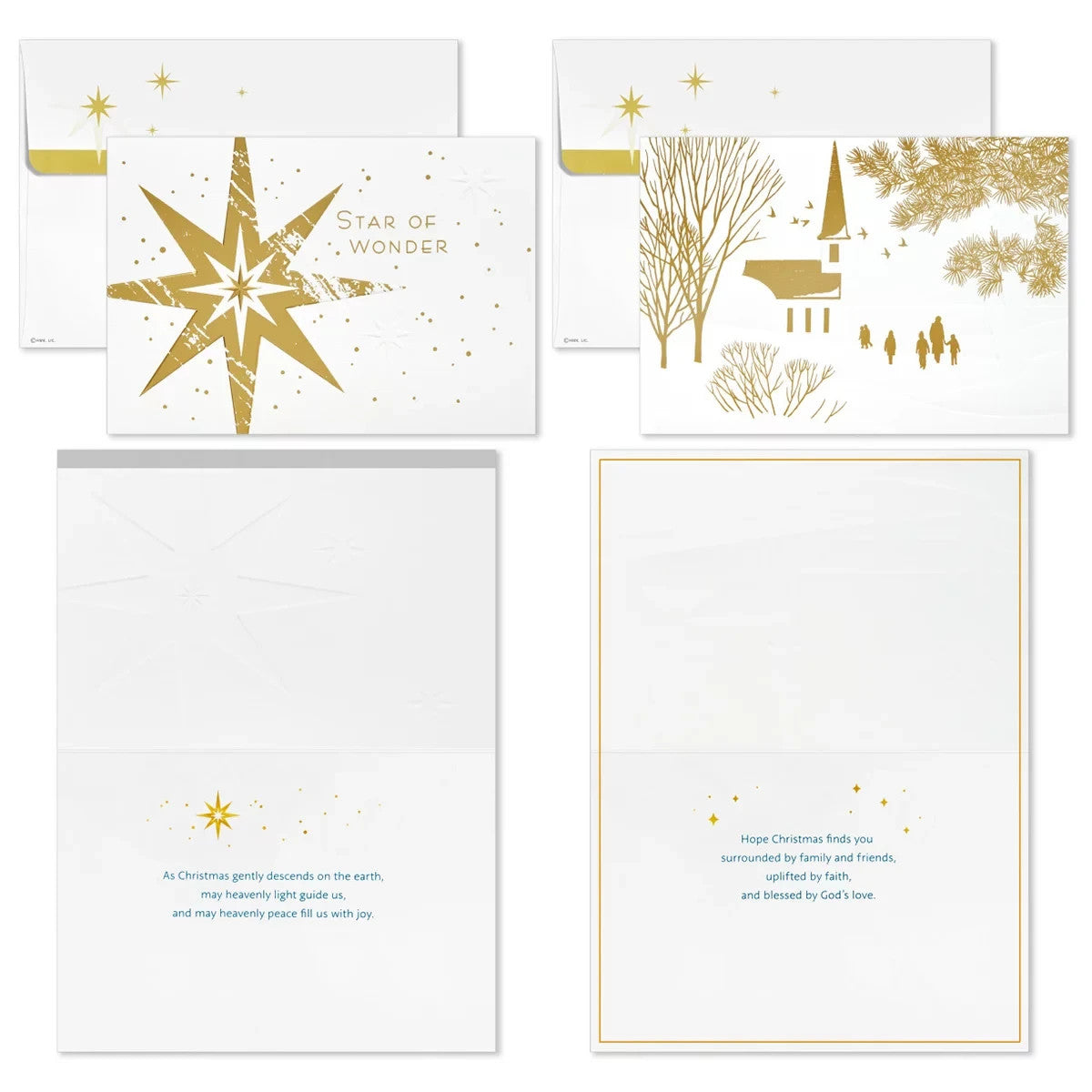 Hallmark Traditional Holiday Card Assortment 40 Pack - Elegant Icons