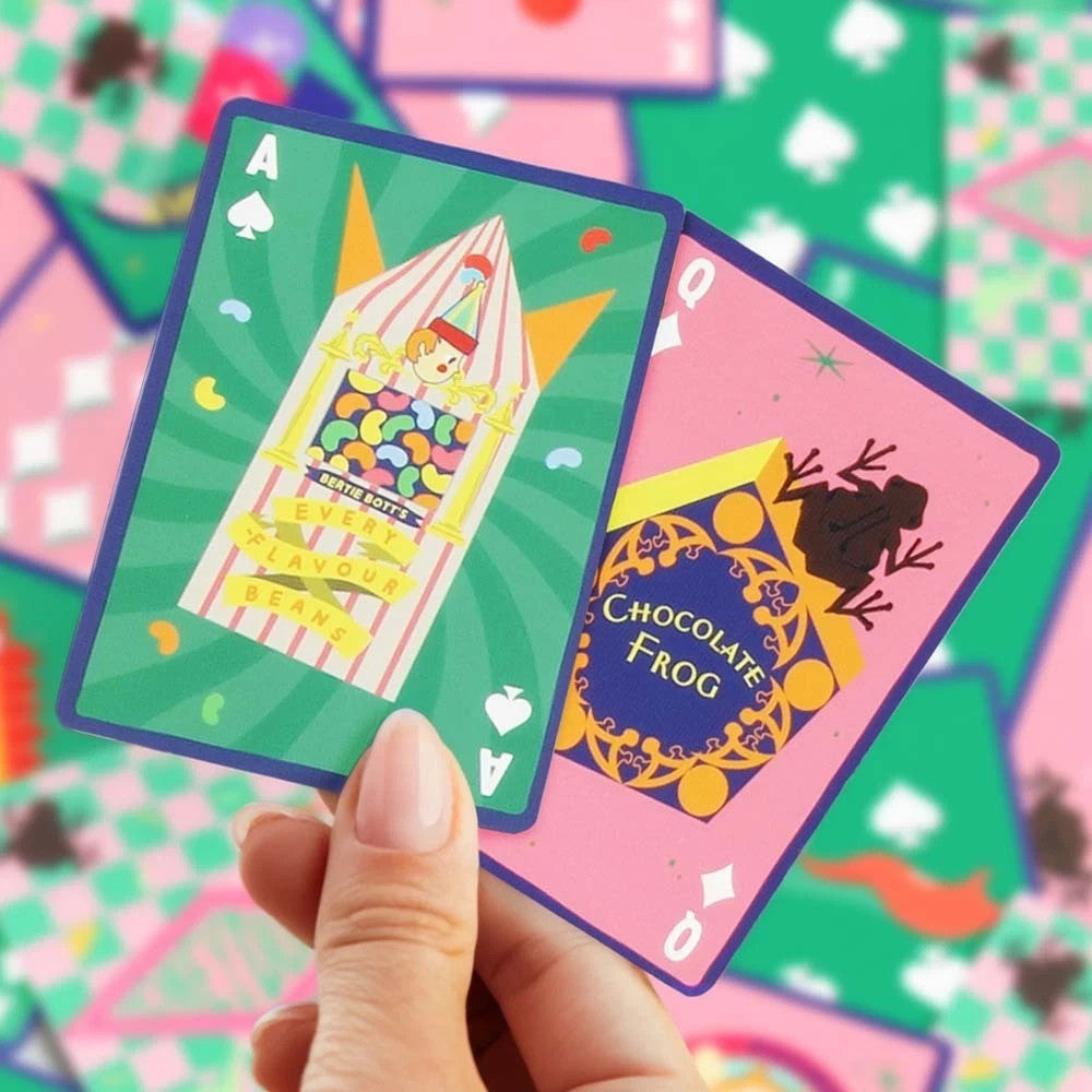 Harry Potter Sweet Nostalgia Honey Dukes Poker Size Standard Playing Cards  Tin