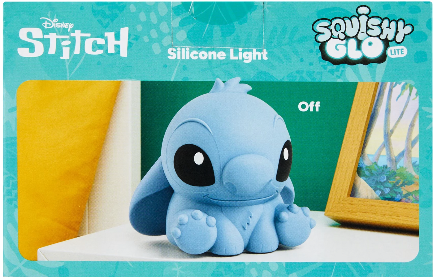 Disney Stitch Squishy Glow Lite Silicone Night Light Lamp Soft Glow Kids Bedroom