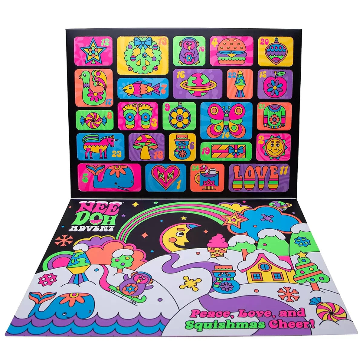 Nee Doh Christmas Advent Calendar 2025 – With Ornaments – 24 Days Countdown