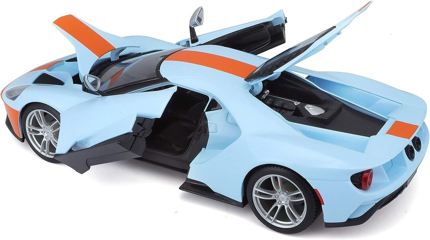 Maisto 2019 Ford GT Blue 1:18 Diecast Model Car Brand New