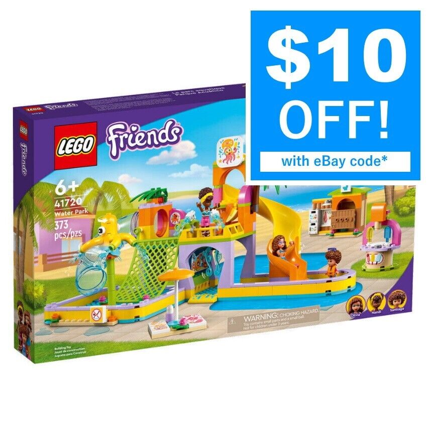 LEGO FRIENDS Water Park 41720 NEW Swimming Pool Slide Olivia Nandi Santiago