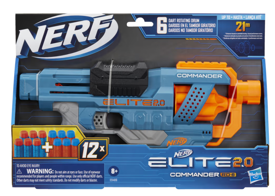 Nerf Elite 2.0 Commander RD 6 Blaster