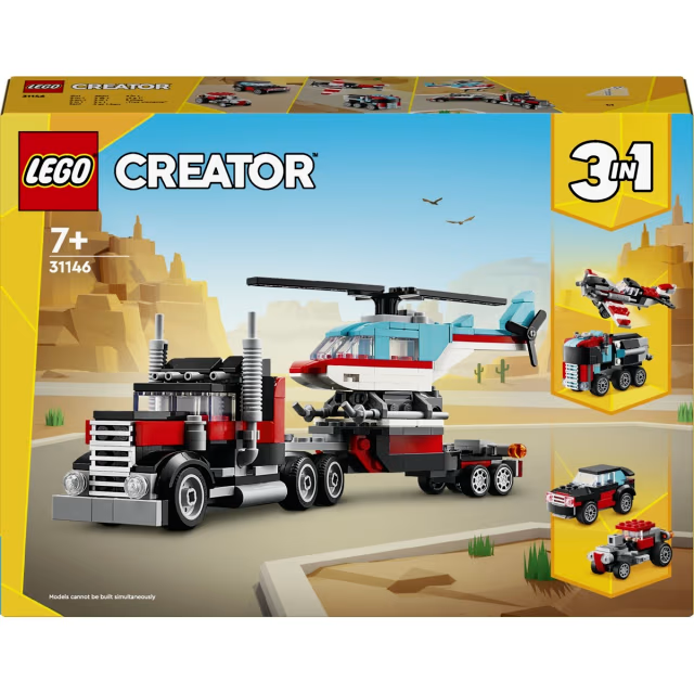 LEGO Creator Flatbed Truck with Helicopter 31146