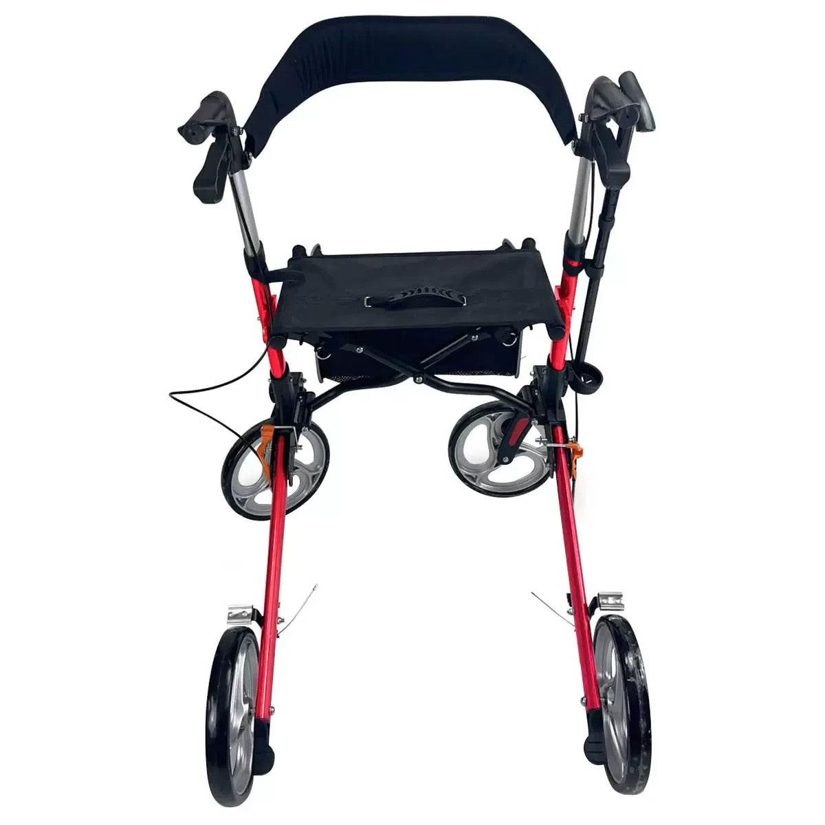 Altus Deluxe Euro Style Walker Rollator 10 Inch Wheel Red