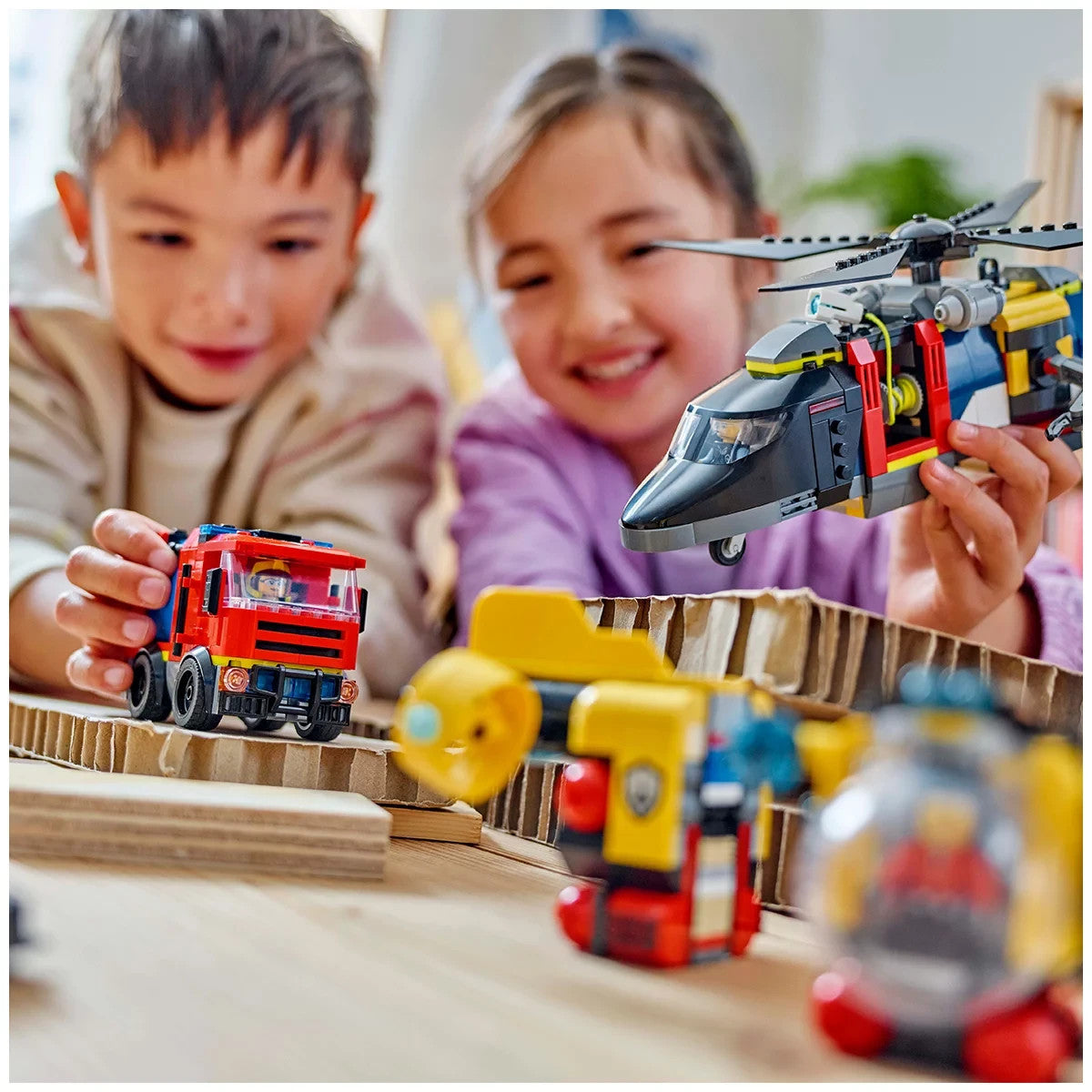 LEGO City 60462 - Helicopter, Fire Truck & Submarine Remix