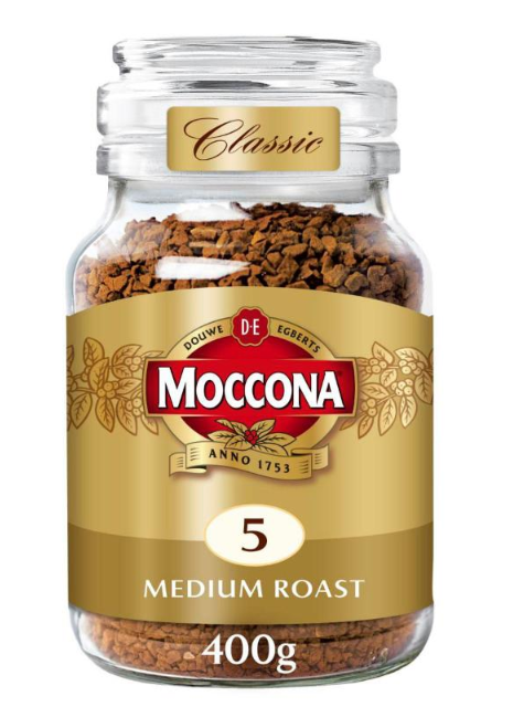 Moccona Classic Medium Roast Freeze Dried Instant Coffee 400g each 1Pk/2Pk