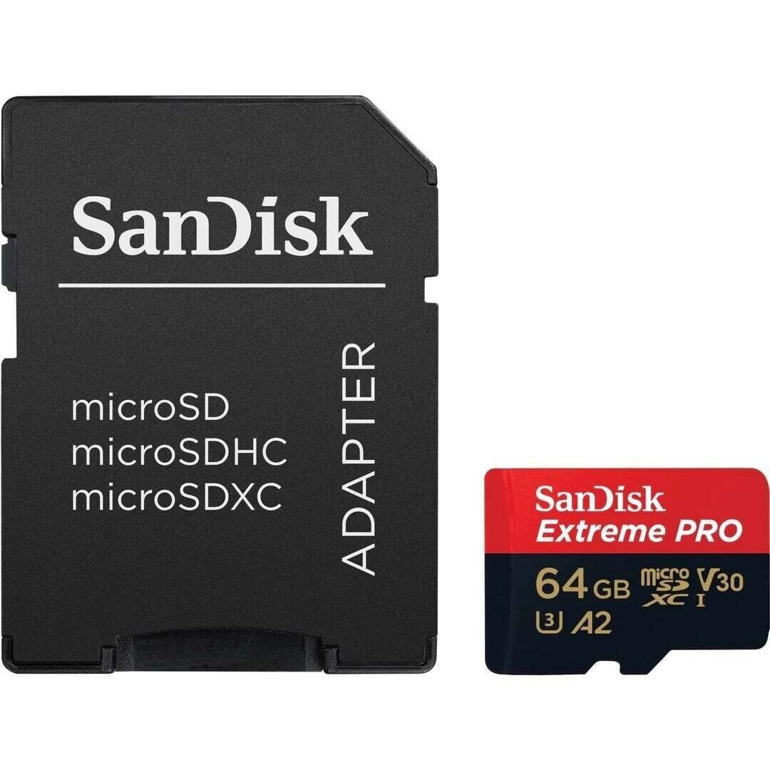 SanDisk Extreme PRO microSDXC 64GB 200MB/s Memory Card