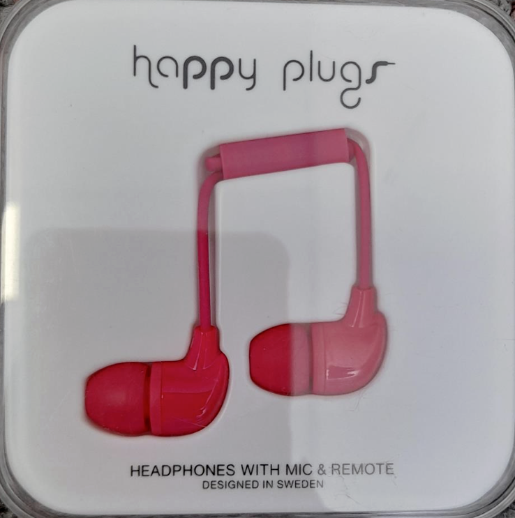 Happy Headphones with Mic & Remote Designed in Sweden Brand New