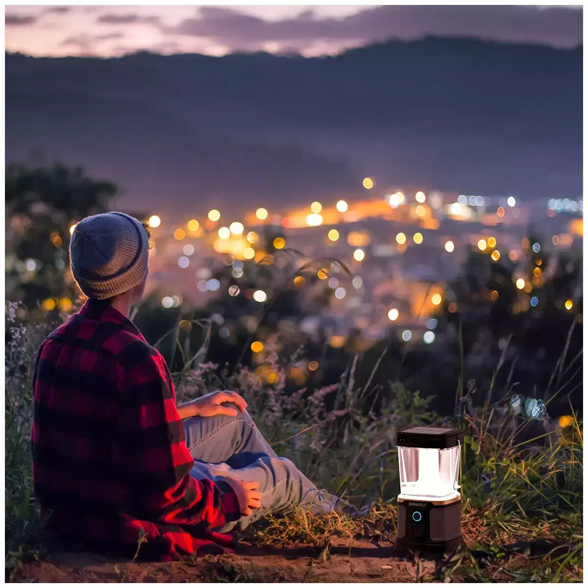 Duracell 3000 Lumen Rechargeable Lantern Camping Hiking Light Battery Solar USB