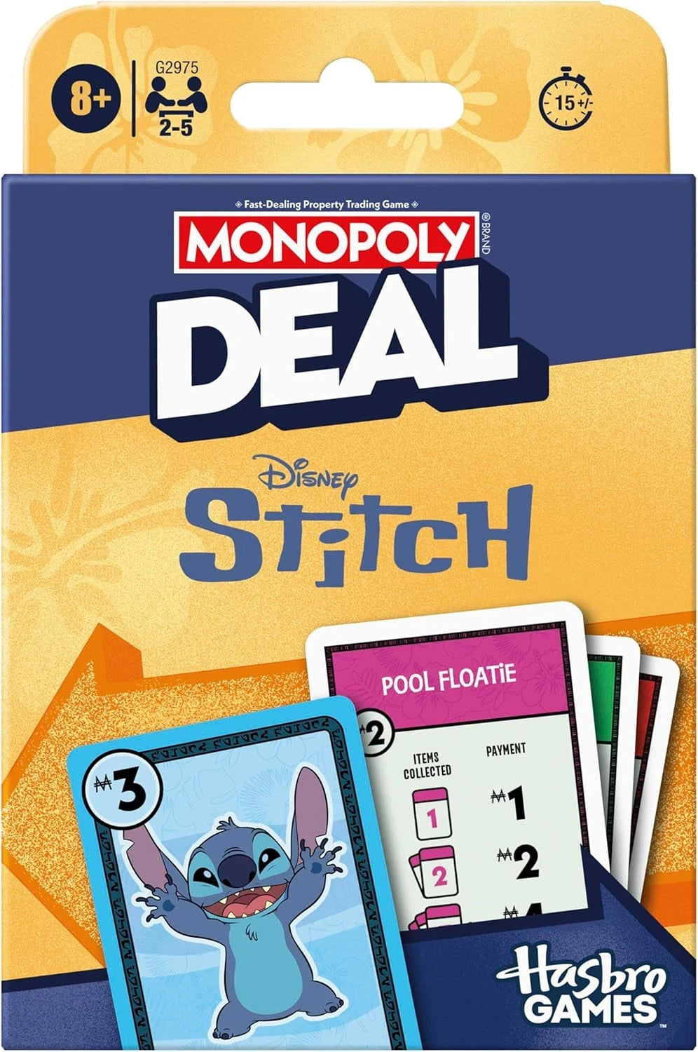 Hasbro Monopoly Deal Card Game - Disney Stitch Edition