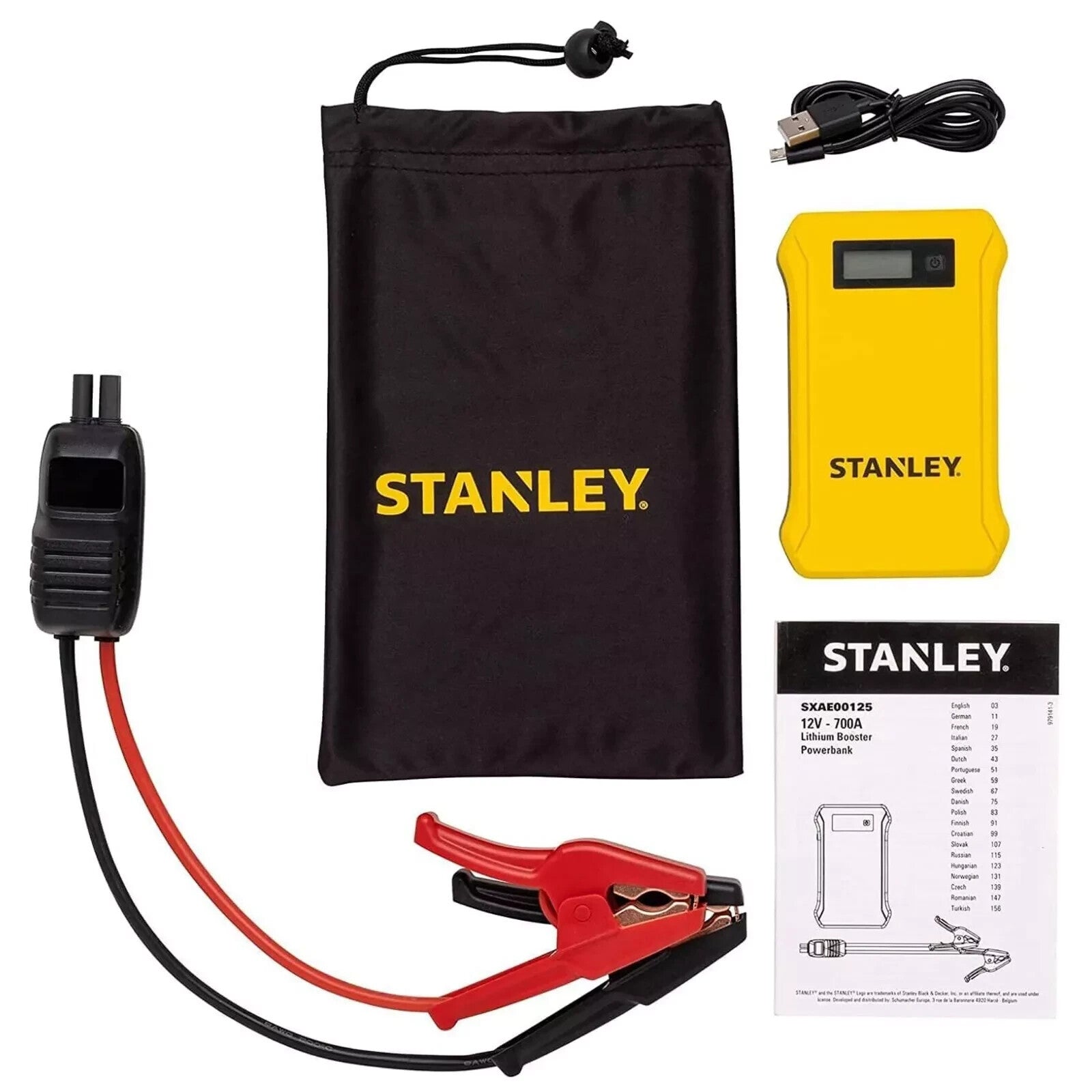 Stanley Lithium Booster Power Bank Portable Charger Car Jump Start Starter 12V