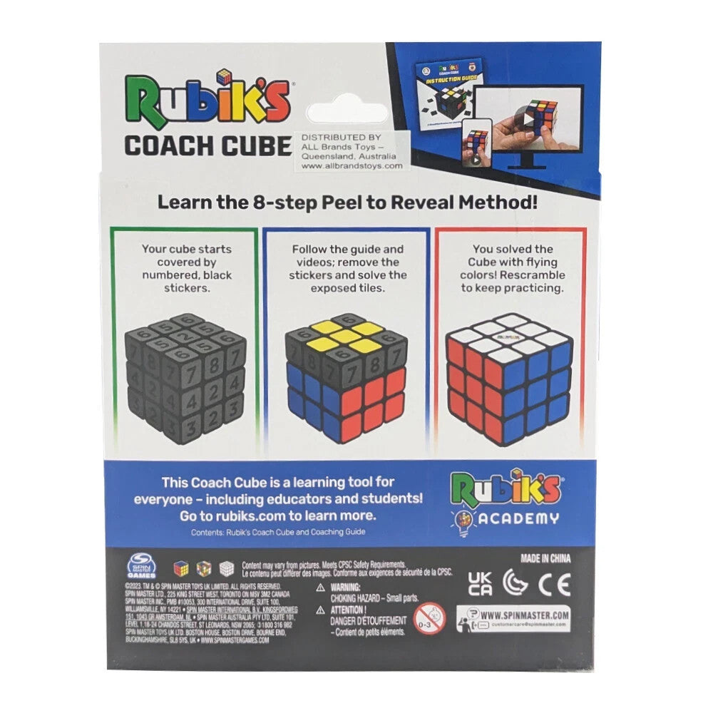 Genuine Rubik's Coach Cube Learn to Solve Official Tutorial Guide