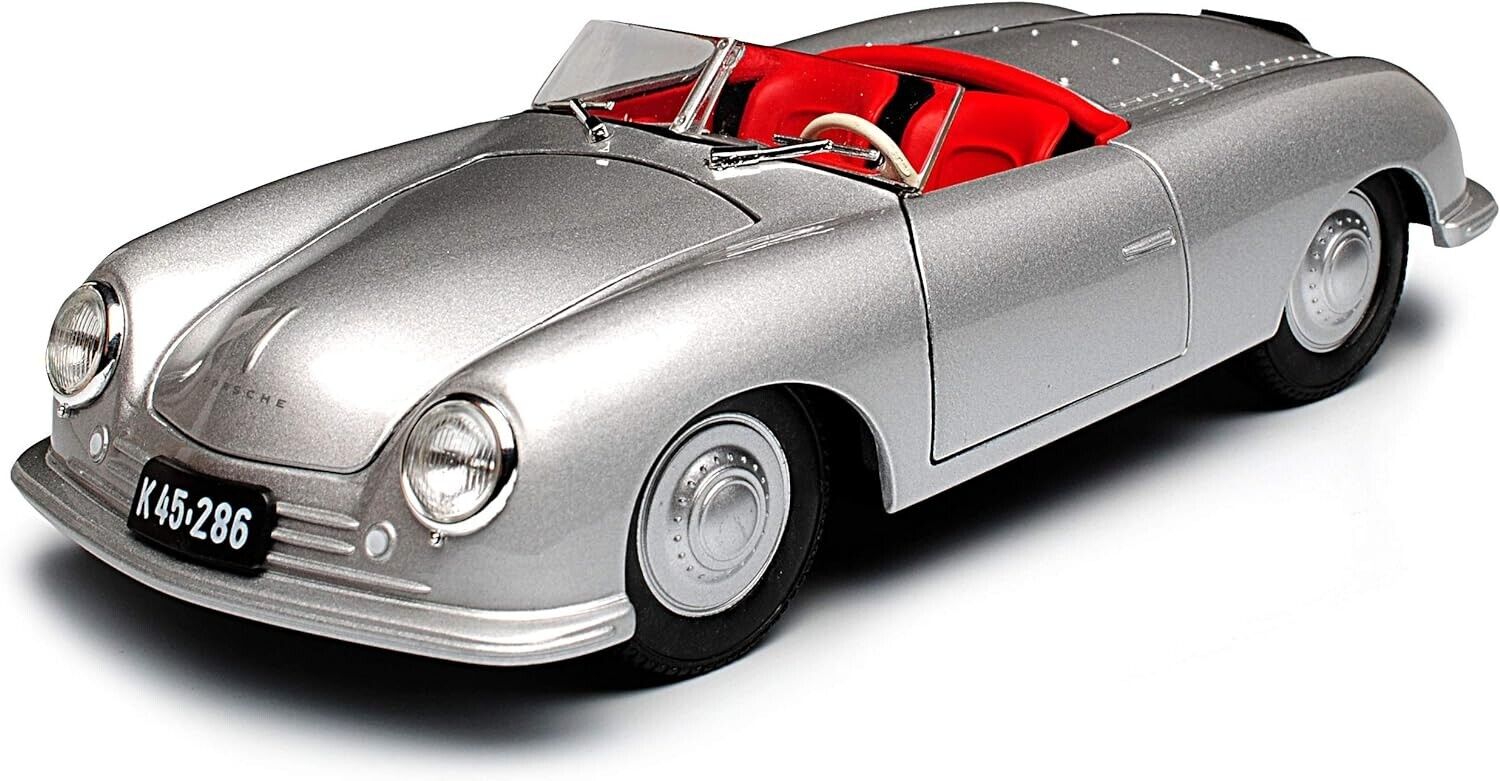 Official Porsche 356 No. 1 Roadster 1948 Alloy Diecast Car 1:24 WELLY MODEL TOY