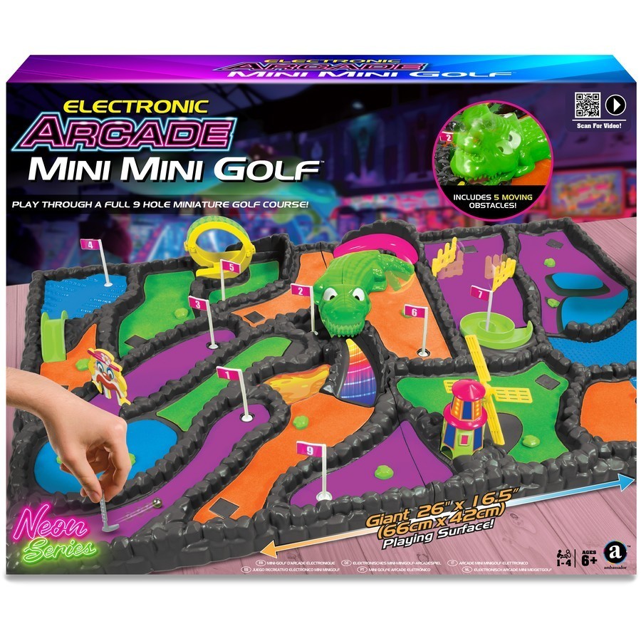 Electronic Arcade Mini Golf Neon Series | Full 9 Hole Miniature Golf Course