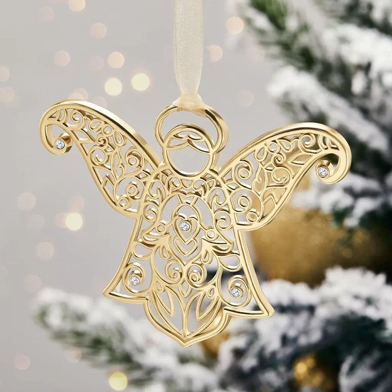 Mestige Luxury Christmas Tree Ornaments 5 Piece Swarovski Crystal Elements GOLD