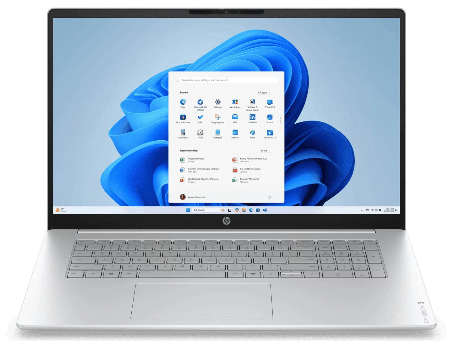 HP OmniBook 3 Laptop 17.3" FHD Intel Ultra 5 225U 16GB 512GB SSD