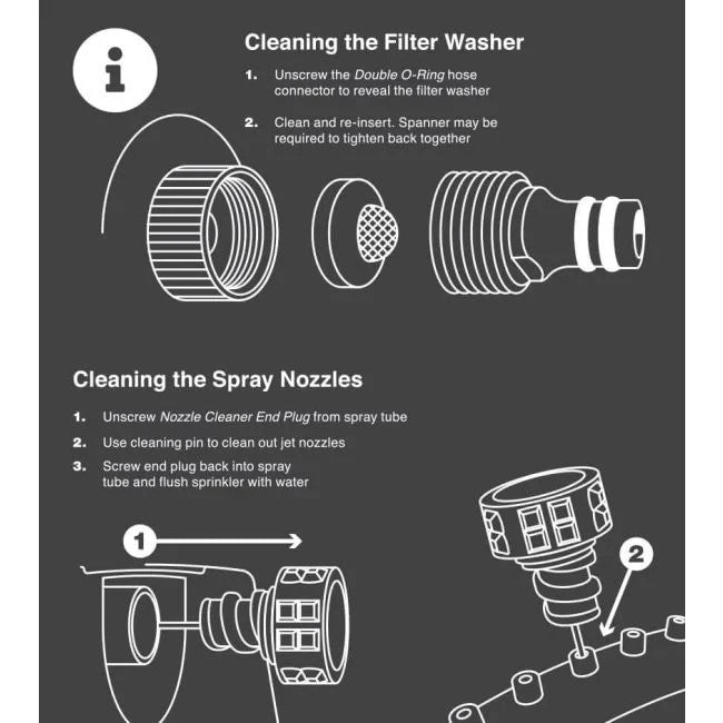 Holman Sprinkler Oscillating 17 Nozzle 275m² Max Ideal For LARGE Lawns 2884H