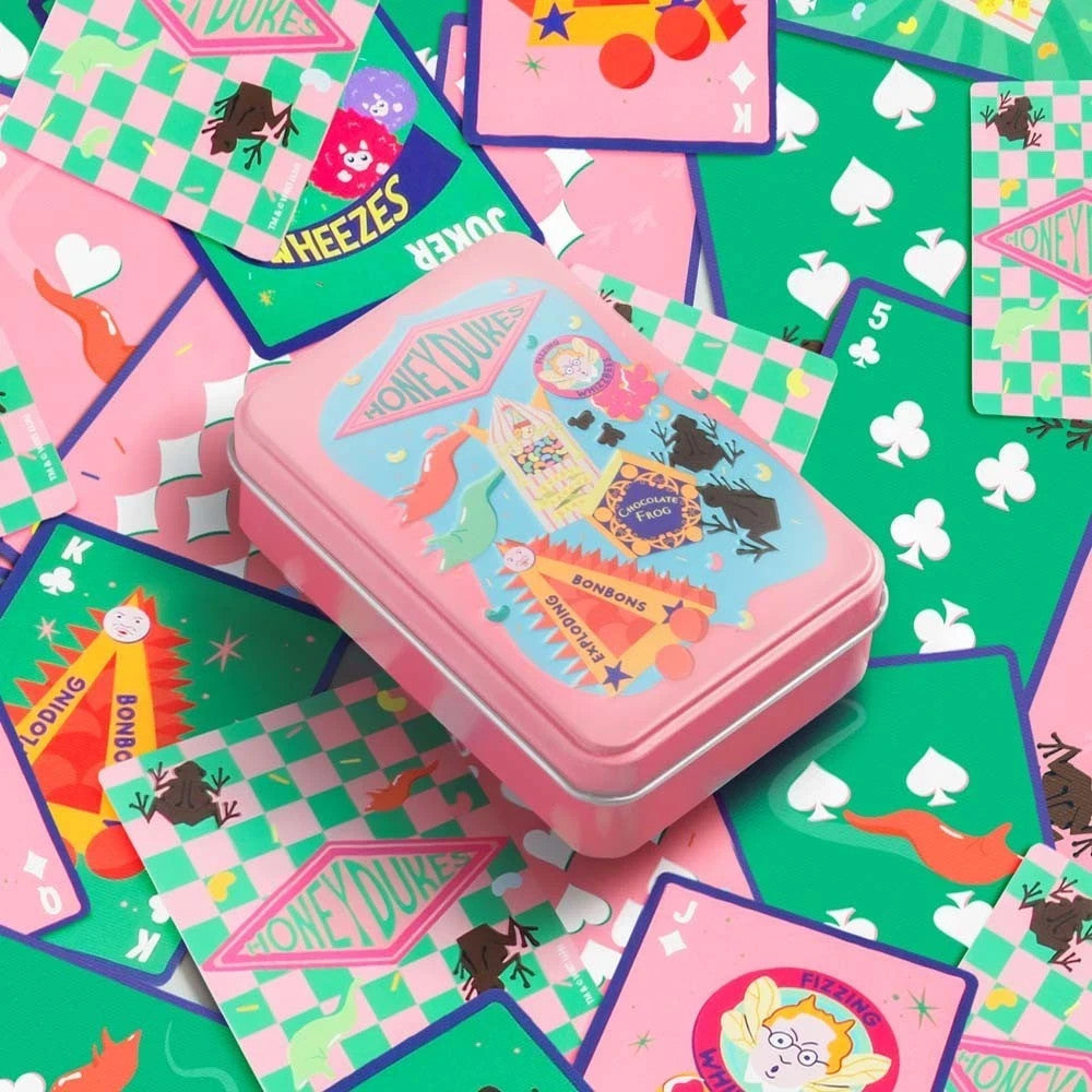 Harry Potter Sweet Nostalgia Honey Dukes Poker Size Standard Playing Cards  Tin