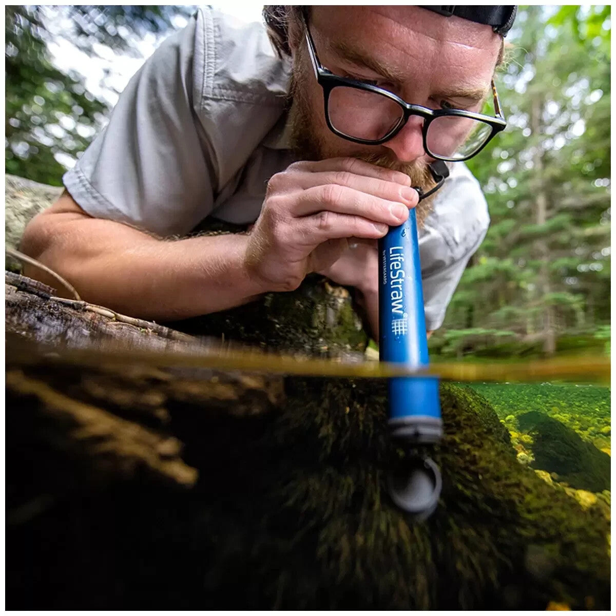 Lifestraw Personal Water Filter Straw Purifier for Hiking, Camping, Emergency