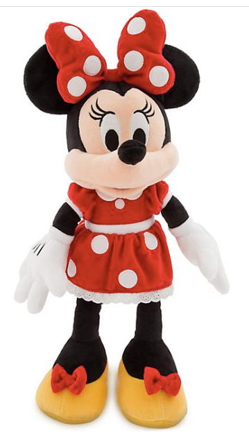 Genuine Disney Store Plush MINNIE MOUSE CLUBHOUSE RED DRESS Large Soft Toy 45cm