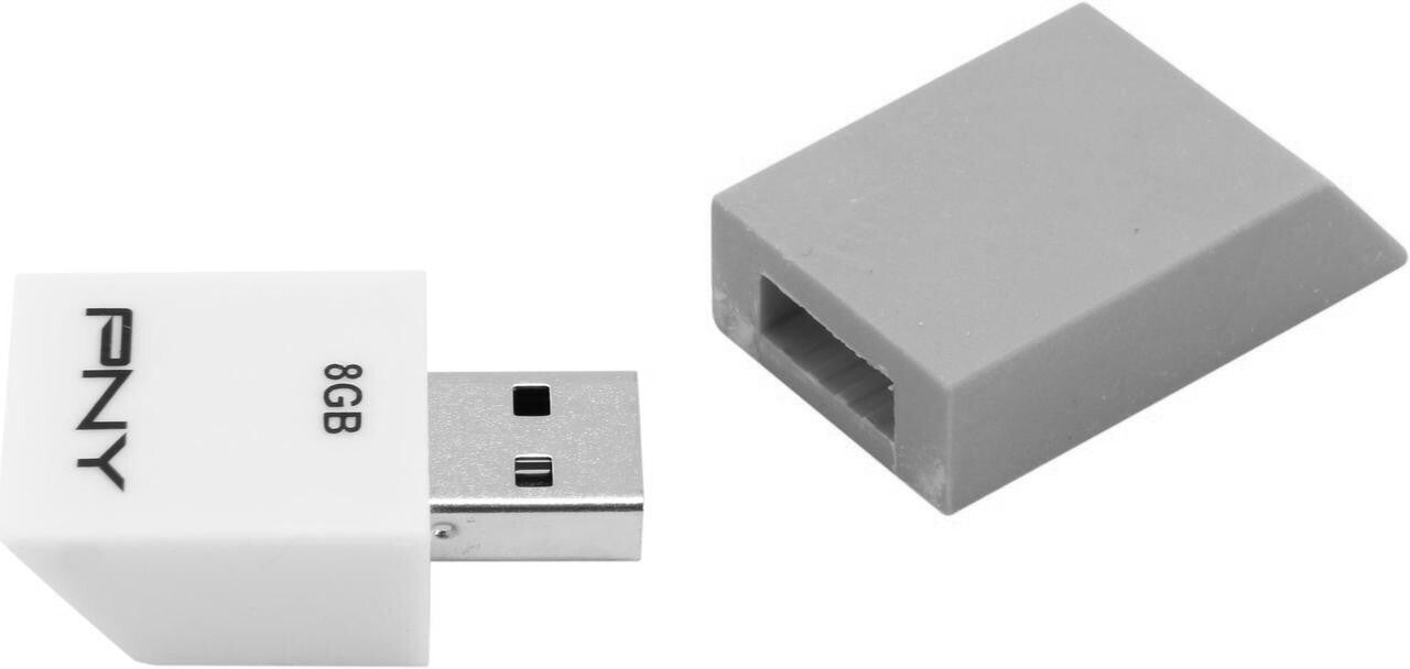 PNY 8GB USB 2.0 Flash Drive ERASER ATTACHE assorted colour