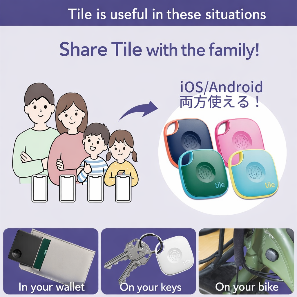 Life360 Tile - Bluetooth Tracker, Keys Finder Locator for iOS Android