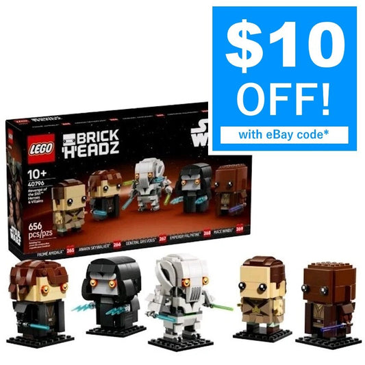 LEGO BrickHeadz 40796 Star Wars Revenge of the Sith Heroes & Villains BNISB.