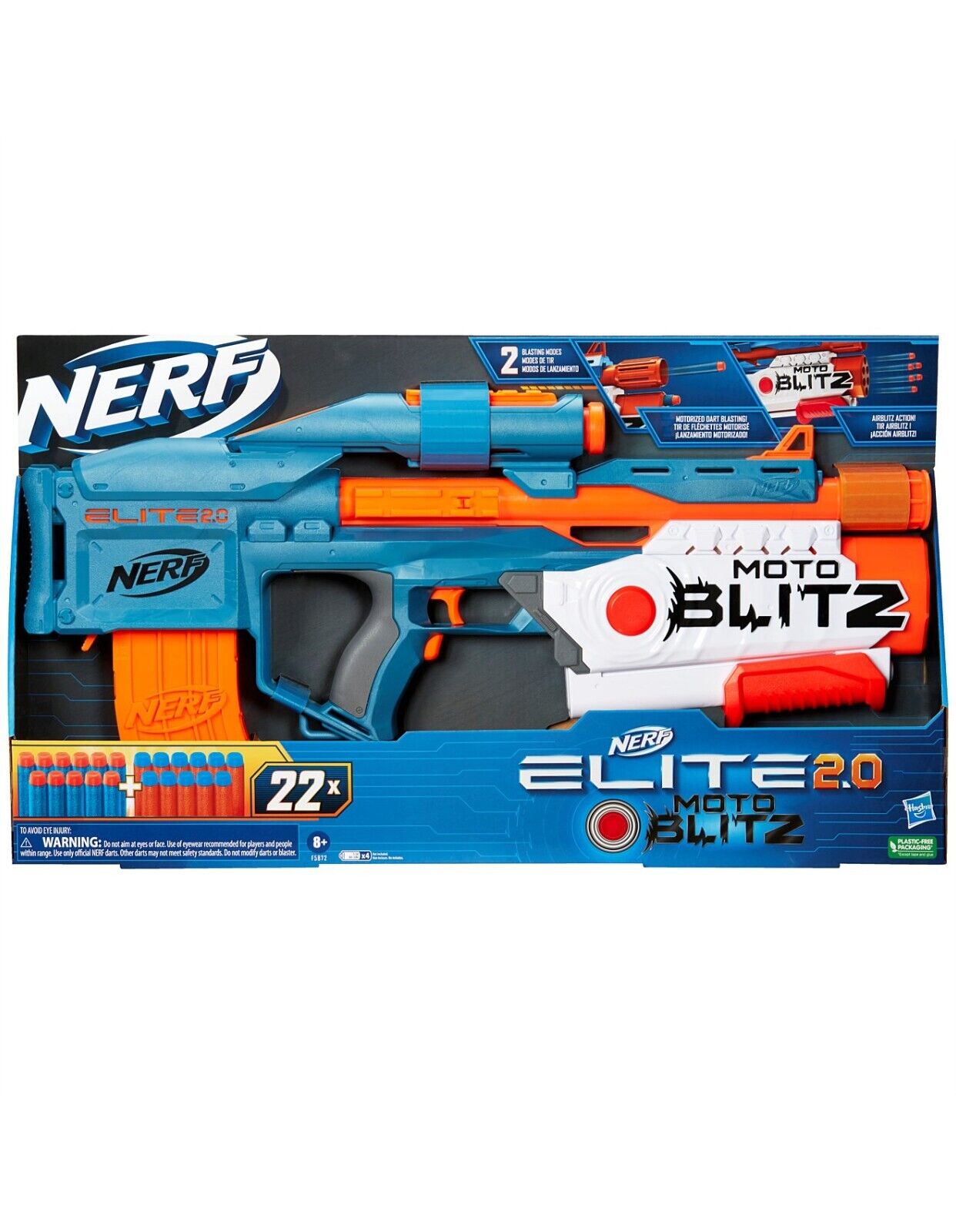 Nerf Elite - 2.0 Motoblitz CS-10 Blaster Ages 8+ Brand New with 22 Bullet