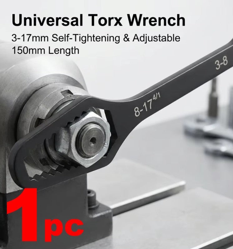 3/2/1Pcs Universal Double Ended Wrench, Self-Tightening 3-17mm Screw Nuts Repair