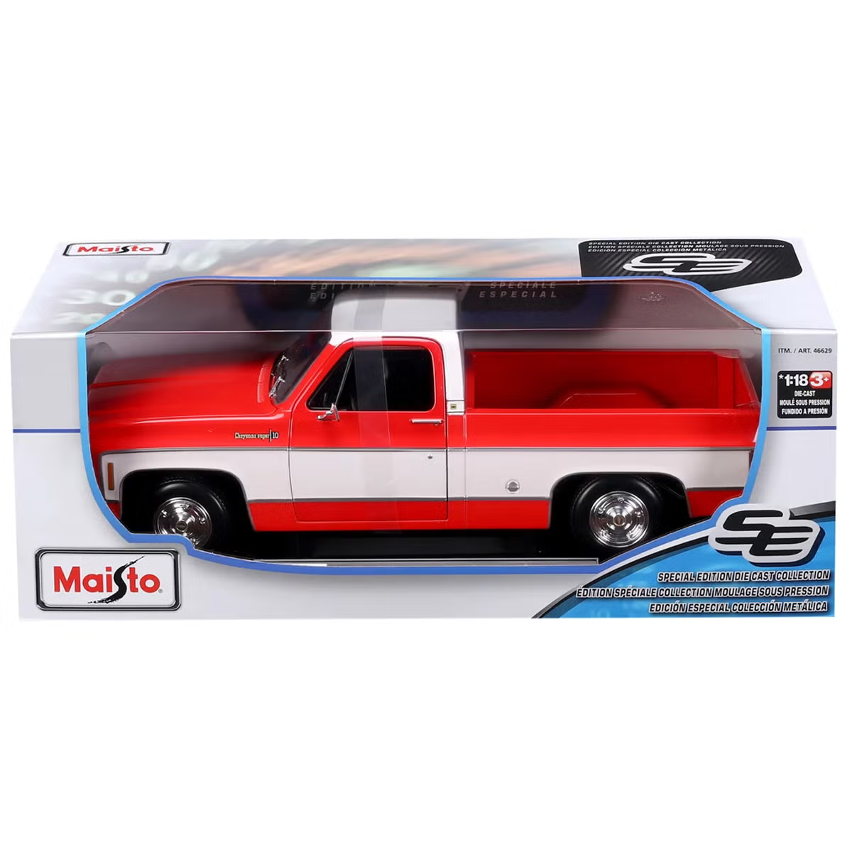 Maisto 1:18 Die Cast Cars Special Edition 1974 Chevrolet C10 Cheyenne Super