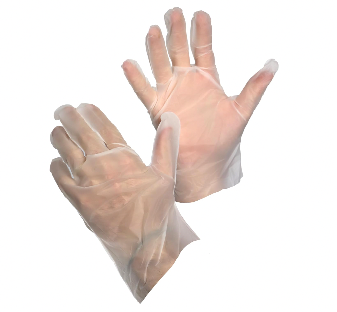 Sabco CornStarch Compostable Latex Free Disposable Gloves, Medium/Large 100pk