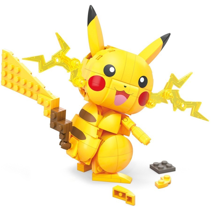 MEGA Pokémon Pikachu Building Set With 211 Pieces Poseable Limbs New Pokemon