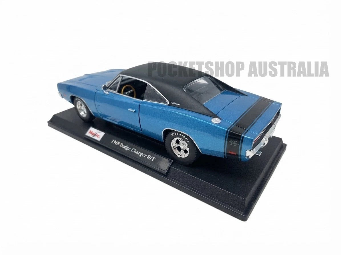 Maisto 1:18 Diecast Special Edition – 1969 Dodge Charger R/T (Blue)