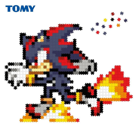 TOMY 700pc Jixelz Remix Sonic the Hedgehog Running Shadow Kids Pixels Puzzle Set