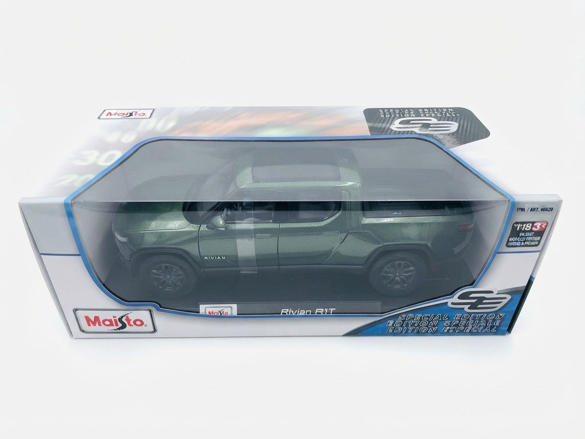Maisto 1:18 Diecast Special Edition Car – Rivian R1T (Green)