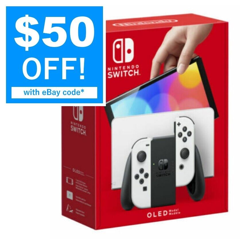 Nintendo Switch OLED Model Handheld Console 64GB White