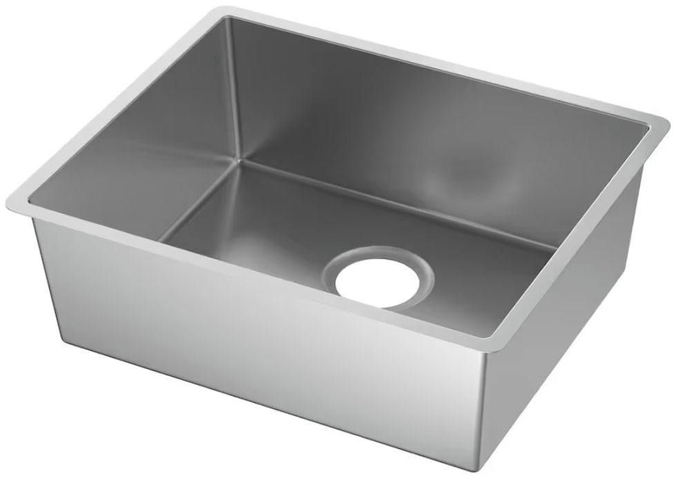 NORRSJÖN Inset sink, One bowl, stainless steel 54 X 44 cm New Opened Never Used